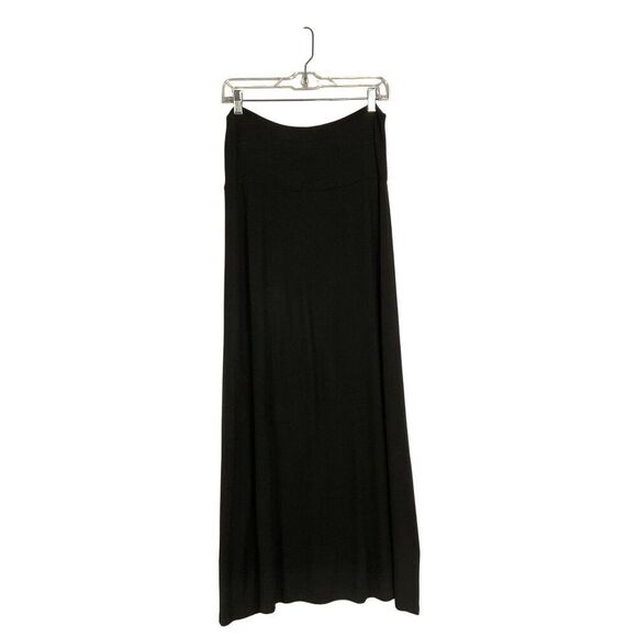 Popana Black Maxi Skirt, size large, 95% rayon, 5% spandex, 5.5" drop waist - Picture 6 of 10